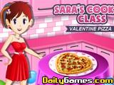 Saras Cooking Class Valentine Pizza