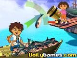 Dora And Diego Fishing