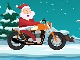 Santa on Wheelie Bike